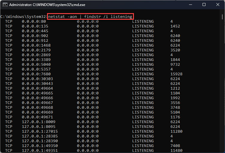 How to Check for Listening (Open) Ports with Netstat and PowerShell