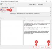Restore Missing Sleep Option