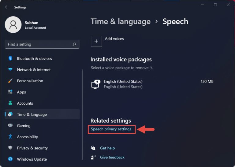 Set Up Voice Typing Windows