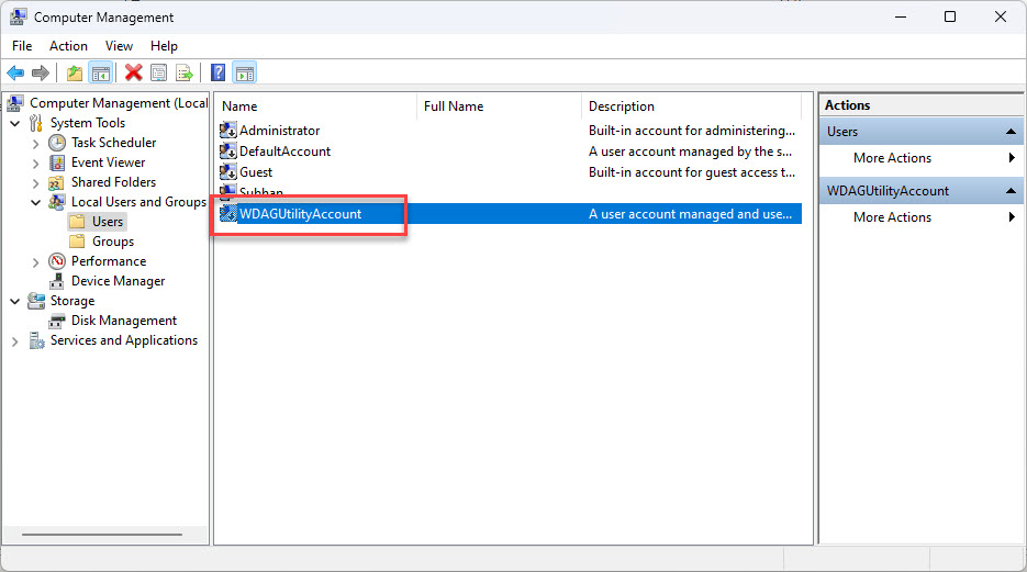What Is the WDAGUtilityAccount in Windows 11 and 10?