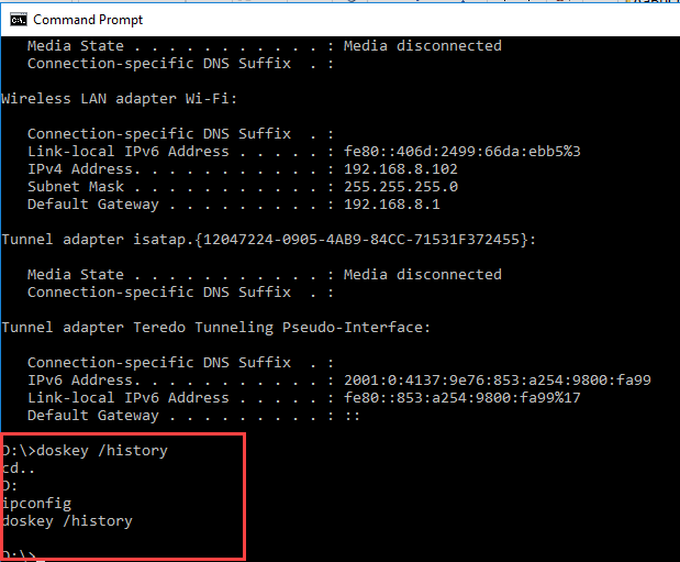 How to View Command History in Command Prompt on Windows