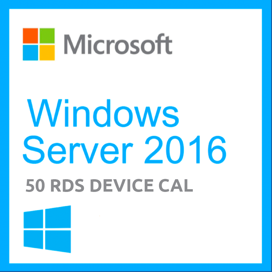 Windows Server 2016 Remote Desktop Services Device Connections (50) CAL