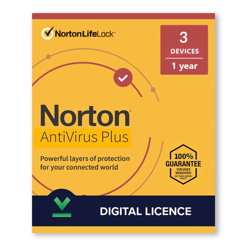 Norton Antivirus Plus 3 Users 1 Year Activation