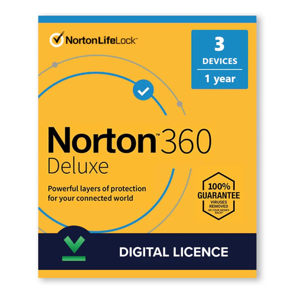 Norton 360 Deluxe | 3 Users 1 Year Activation