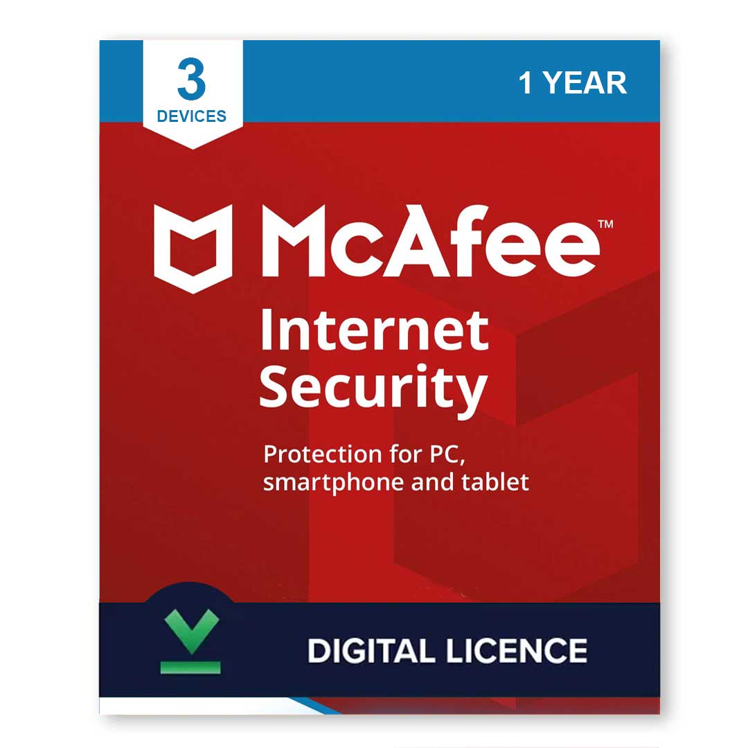 McAfee Internet Security 3 Devices 1 Year Activation