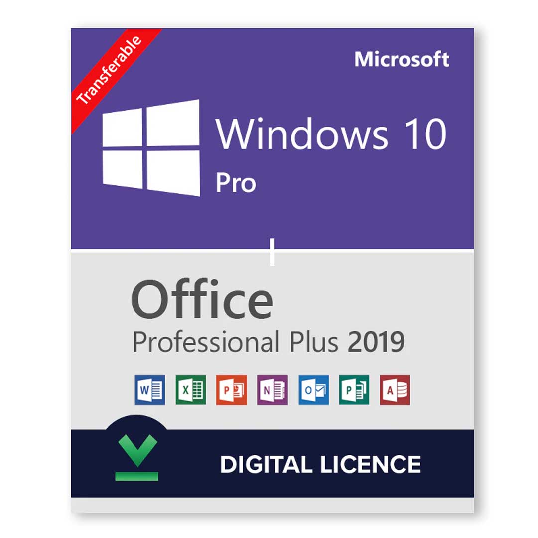 win10_ofz19pp Windows 10 Pro + Microsoft Office 2019 Professional Bundle – Digital Licenses 1PC (Lifetime) - Image 1