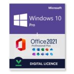 Windows 10 Pro + Microsoft Office 2021 Professional Bundle – Digital Licenses 1PC
