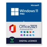 Windows 11 Pro + Microsoft Office 2021 Professional Bundle – Digital Licenses 1PC